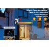 GESKS ICSEE 4K 8MP 3 Lens WiFi PTZ Security Camera,