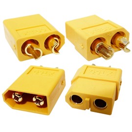 Audiophan Bullet Connector XT60 Male Female Set Yellow XT60 (2 Pairs)