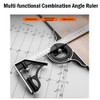HYSHLC Combination Square 300 mm Set Carpenter's Angle Adjustable Protractor