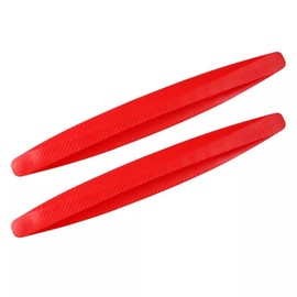 2-Pack AZhause Bumper Guard, Front Rear Anti-Collision PVC Strip for Cars, Pickups and SUVs (Red)