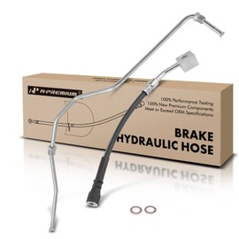A-Premium Rear Driver Outer Brake Hydraulic Hose Compatible with Select Ford Models - F650, F750 2000-2003, 5.9L 7.2L 7.3L - Replace# F81Z2268HC