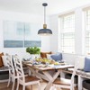 Luminzone Farmhouse Pendant Lights, Adjustable Hanging Light Fixtures with Hammered
