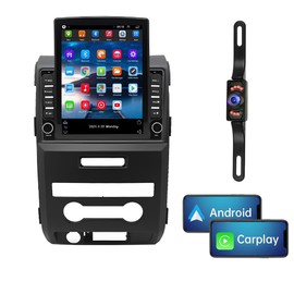 Android 13 Car Stereo Radio,Slakerbe 9.7 Inch Touch Screen Multimedia Player 2G+32G GPS Navigation Wireless Carplay Support SWC,1024 x 768,Backup Camera Fit for F150 2009-2014