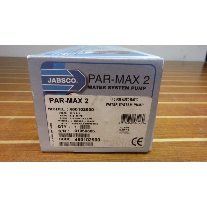 Jabsco 46010-2900 12V Pump Auto Water System
