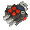 TINVHY 2 Spool Adjustable Hydraulic Directional Joystick Control Valve Monoblock