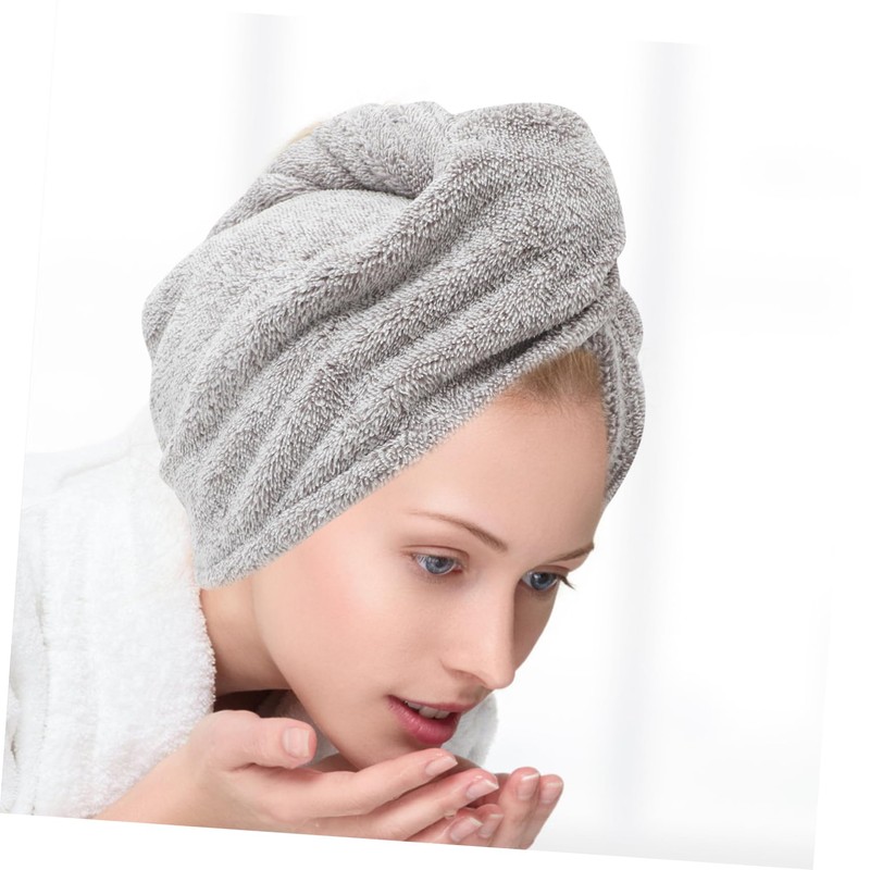 Gatuida Absorbent Hair Towel Cap for Women Quick Drying Coral