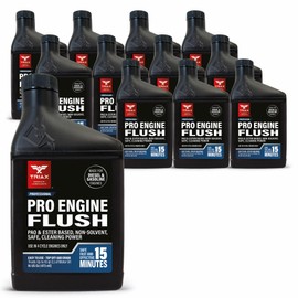 TRIAX Pro Engine Flush Oil-Based Deep Clean Motor Oil Flush Removes Sludge & Carbon | Non-Solvent | Safe for Engine, Seals, Injectors | Professional Shop Grade (16 Ounce - 12 Pack)