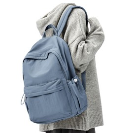 WEPOET - Mochila impermeable para mujeres y hombres, mochila de viaje pequeña para computadora portátil, mochila ligera para gimnasio, A7-azul.