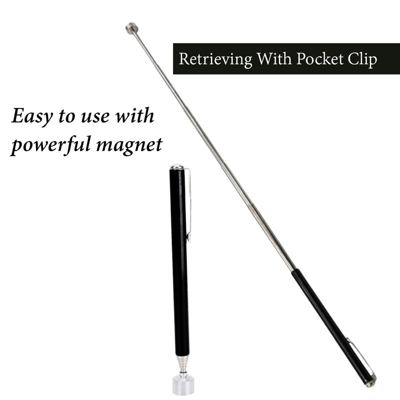 Telescopic Magnetic Pickup Tool, Magnet Stick, Durable Magnetic Grabber Retrieving