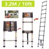 Telescoping Ladder Extension Ladder 10FT Collapsible Ladder Telescopic Extendable Ladder,