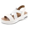 mysoft Sandalias cómodas para caminar para mujer, con cojín de