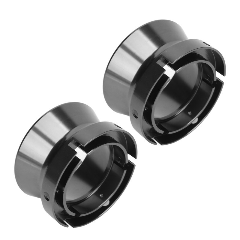 1 Pair 10 Inch NAB Hub Adapters Polished Aluminum Alloy