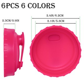 TIMEDIARY 2pcs Soda Can Lids, Silicone Soda Can Covers Lids, Reusable Lid Can Stopper Can Toppers Can Top For Soda Pop Beer, Drink(Red&Green)