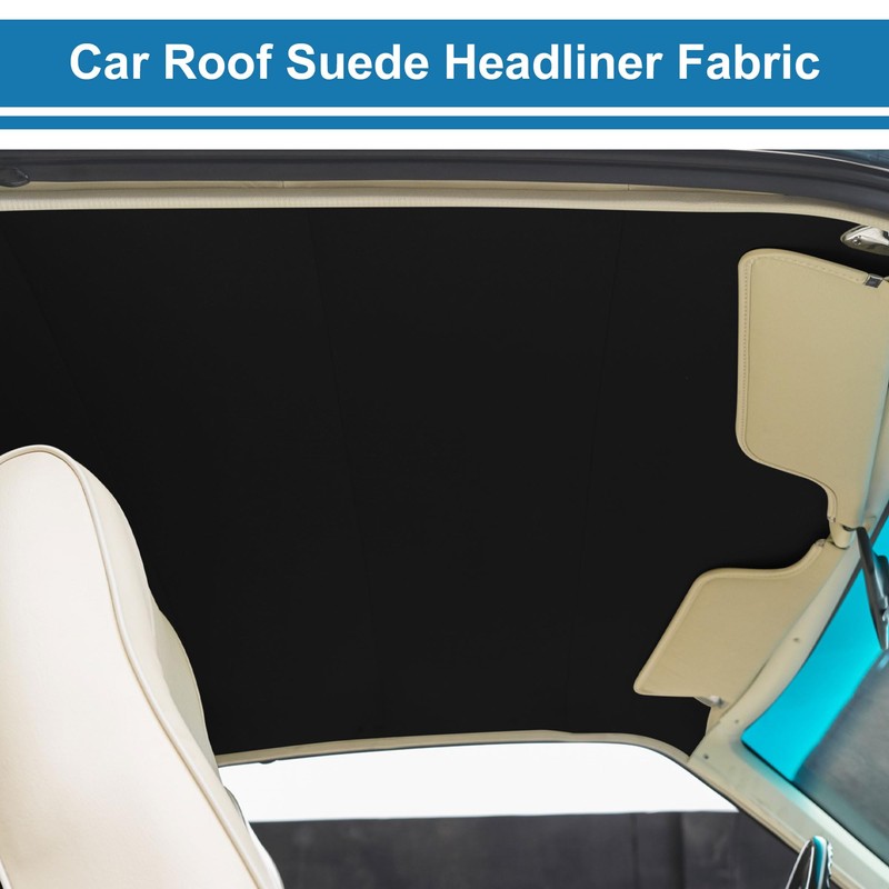 A ABSOPRO Headliner Fabric 11.8"Lx11.8"W Interior Trim DIY Roof Repair