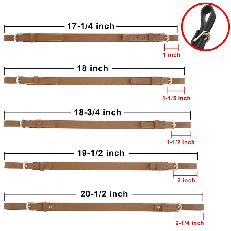 TopTie Adjustable Bag Strap Replacement PU Strap for Handbag Purse