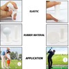 9 Pcs White Golf Rubber Tees for Practice and Driving