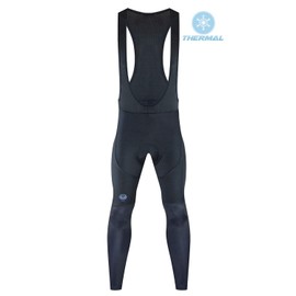 voofly Padded Pants for Cycling Bibs Long Thermal Bike Bib Tights Cold Weather XL Black