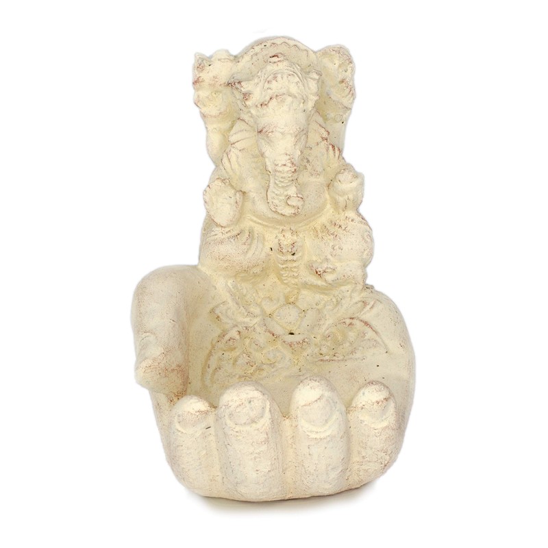 FaHome Ganesha Soap Dish Stone Soap Holder Sculpture Figurine Giving