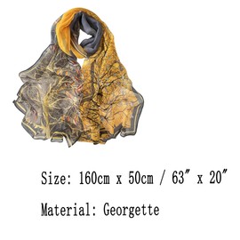 FAIRYGATE Scarf for Women UK Scarves Shawl Scarfs Wraps Ladies Chiffon Large Stoles for Winter Autumn Spring Soft and Comfortable Georgette Material B7107