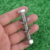 KOSJETHAS 6 Sets 3/8-16 x 2 Stainless Steel Hex Head