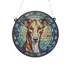 Image Industry Greyhound Stained Glass Effect Suncatcher - Garden Gift