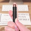 Rose Gold Gel Ink Rollerball Pen-Geometric Stripe Style Copper Grip