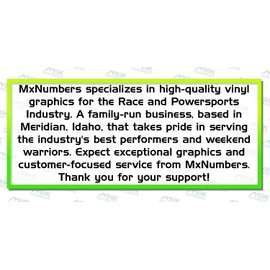 MxNumbers- Custom Your Team Name Racing Trailer Decals | Personalized Trailer Stickers | Multiple Color & Size Options