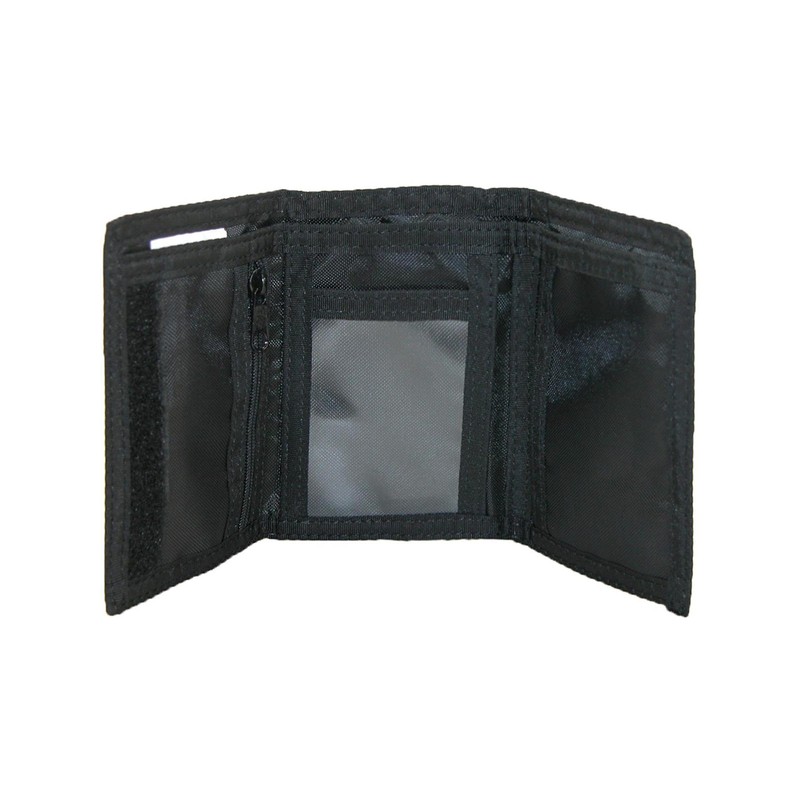 Dickies Men's Nylon Trifold Wallet, Black Fabric, One Size
