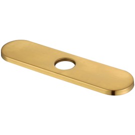 AguaStella ASD52BG Brushed Gold Deck Plate 10 Inch Stainless Steel Escutcheon Plate