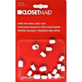 ClosetMaid 71016 Large and Small Closet Pole End Caps for Wire Shelving
