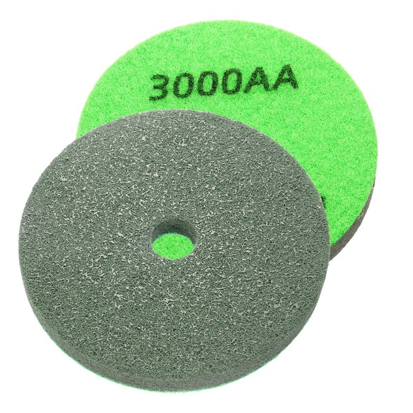 HARFINGTON 2pcs Diamond Sponge Polishing Pads 4" Dia 3000 Grit