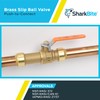 SharkBite 3/4 Inch Slip Ball Valve, Push to Connect Brass