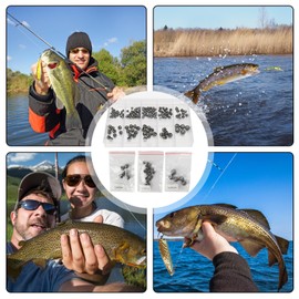 DUSPIRO 160Pcs Fishing Weights Sea Fishing Split Shot Weights with Pliers Box, 10 Sizes 3g 2g 1.5g 1.25g 1g 0.8g 0.5g 0.4g 0.3g 0.2g Fishing Sinkers for Freshwater Saltwater