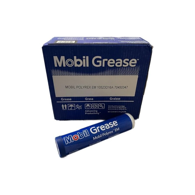 Mobil (2 Pack) - 13.7 oz Polyrex EM, Motor Grease