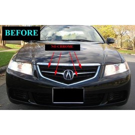 312 MOTORING Compatible With ACURA TSX 2004-2005 CHROME GRILLE GRILL KIT 04 05