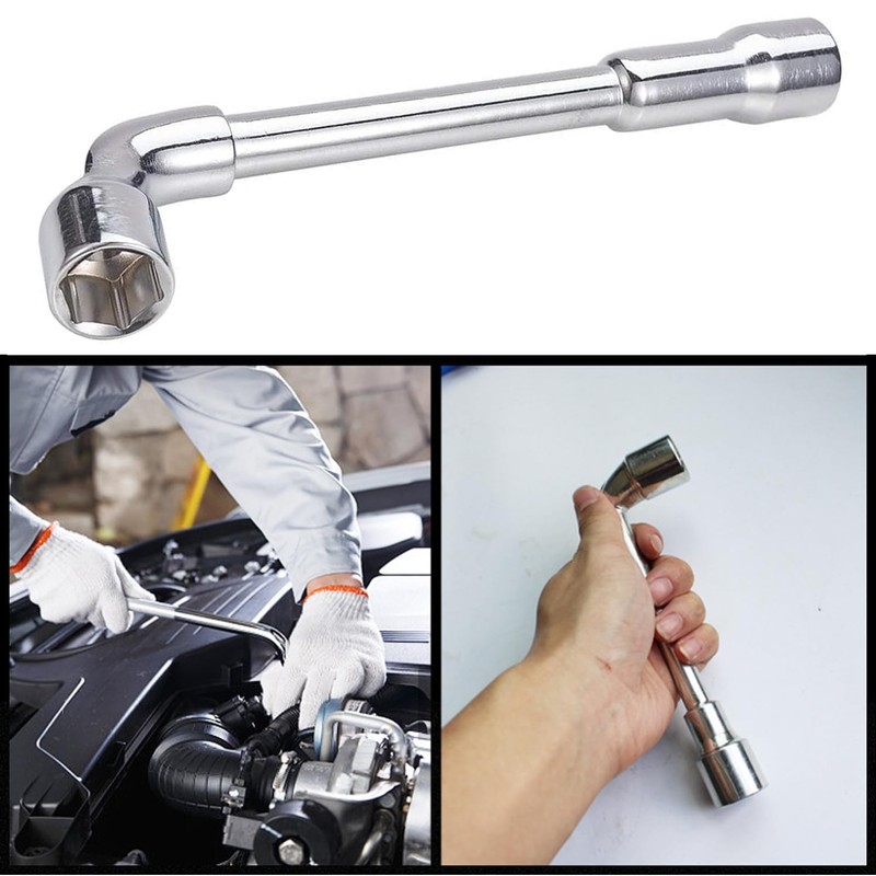 Utoolmart Metric L Shaped Angled Hex Socket Wrench, 17mm Socket