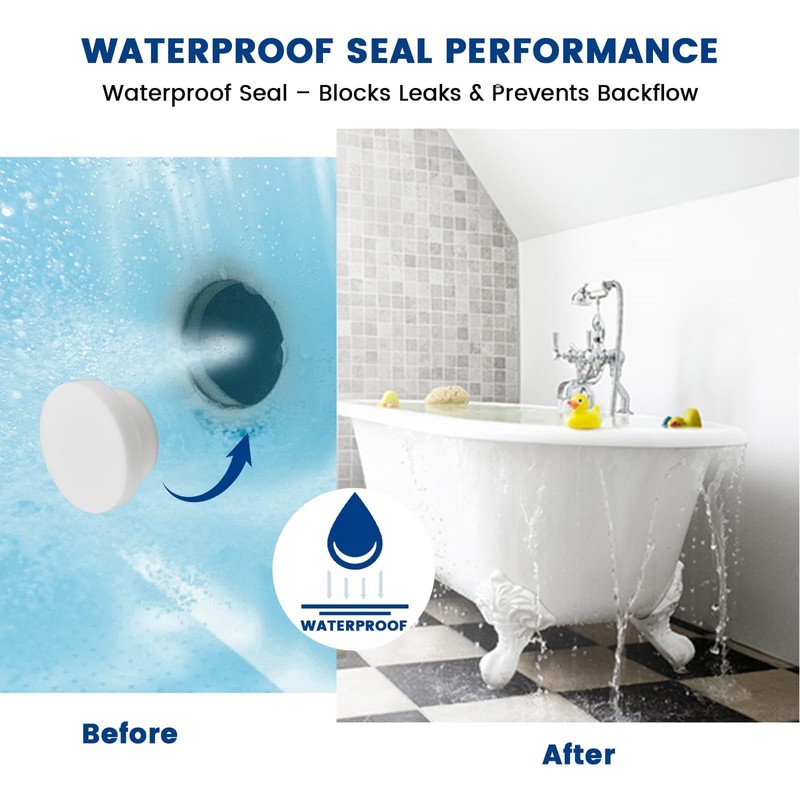 ZIUZI 24 Pcs Silicone Bathtub Jet Covers, 6 Sizes Waterproof