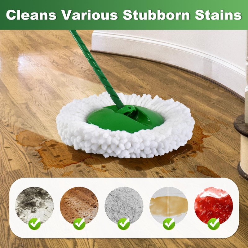 4PSC Spin Mop Head Replacement for Libman Tornado Spin Mops
