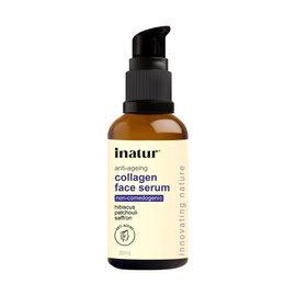 Inatur Collagen Face Serum 30 ml, Tighten, Firm & Smooth, Advanced Natural & Organic Anti Ageing Formula