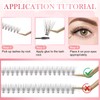 Glowingwin Individual Lashes Cluster Lashes 228 PCS Wispy False Eyelashes