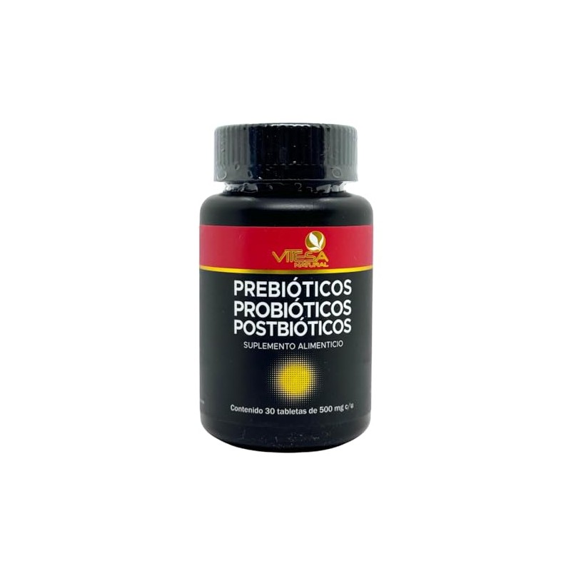 Prebióticos Probióticos Postbióticos 30 Tabletas Vitesa Natural