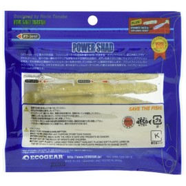 Ecogear 439 Power Shad, 5 Inches (6 Pieces) Boso Platinum Kiss