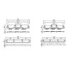 cyclingcolors Bed Connector Metal Furniture Connector Set 8-Piece 130 mm