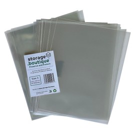 Storage.boutique Football Programme Protection Sleeves, Archive Standard, Size 3, 180 x 230 mm, 50 Sleeves