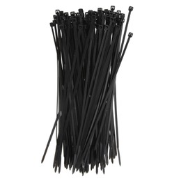 NewNewStar 8" 30 lb Test Heavy Duty Nylon Cable Ties, 100 PCS Zip Ties ,(2.5mm200mm Black)