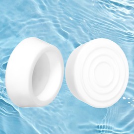 Pool Ladder Bumpers for Inground Pools - 2 Pack Rubber Steps Outside Plug Caps Fit 1.9" Standard Steps Tubing, Rubber Foot Cover Protect Swimming Pool Liner