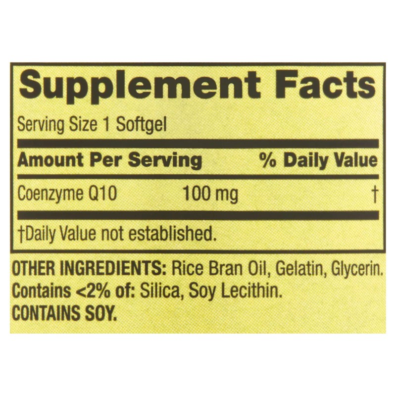 Spring Valley Rapid-Release CoQ10 Heart Health Dietary Softgels 100 mg,