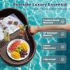 Devoko Floating Pool Tray Large PE Rattan Pool Serving Bar,