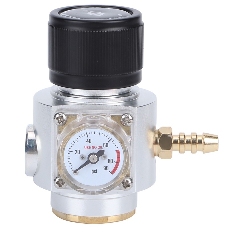 CO2 Mini Gas Regulator 0-90PSI Pressure Gauge with 5/16in Gas
