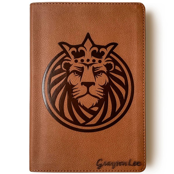 Personalized CSB Youth Bible, Lion Design on Cover, Option to